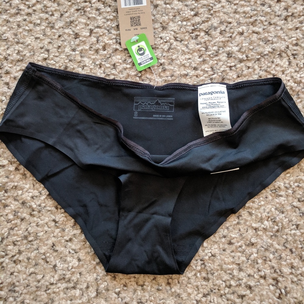 Patagonia Black Hipster Underwear Sz S